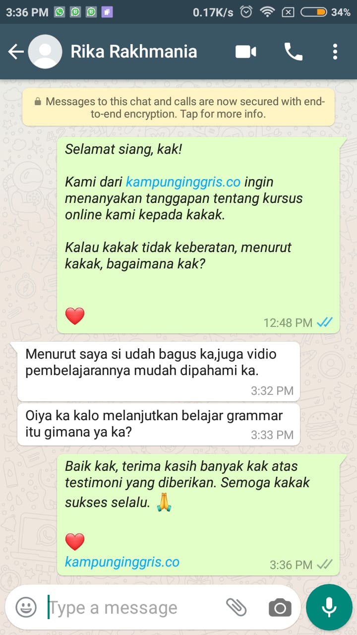 Testimoni kelas online kampung inggris 02